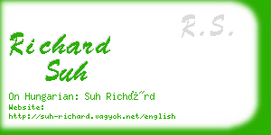 richard suh business card